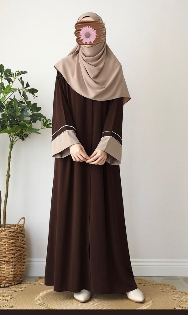 abaya marron fonce